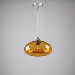 Modern Karakteristisk 1 Ljushänge Med Transparent Glasskärm