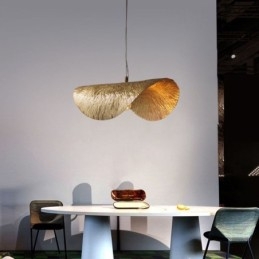 Taklampa I Mässing Modern Minimalistisk Lotus Leaf Taklampa