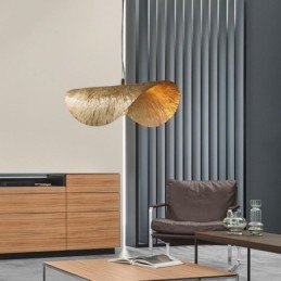 Taklampa I Mässing Modern Minimalistisk Lotus Leaf Taklampa