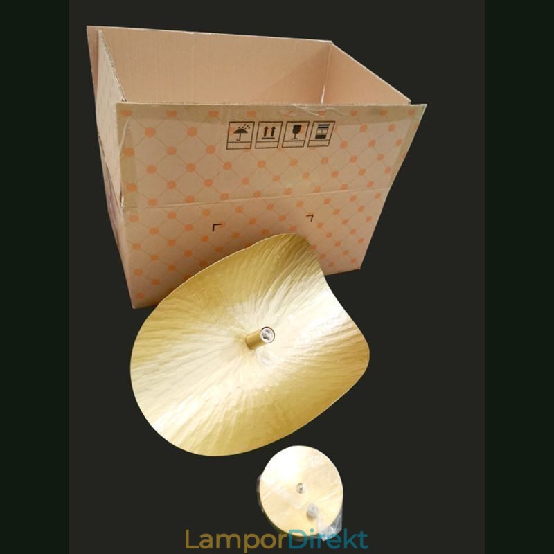 Taklampa I Mässing Modern Minimalistisk Lotus Leaf Taklampa