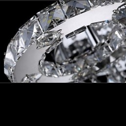 Modern Och Modern Kristallkrom Metall Infälld Montering