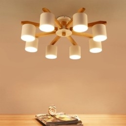 Nordic Log Pendellampa Macaron Light Fitting