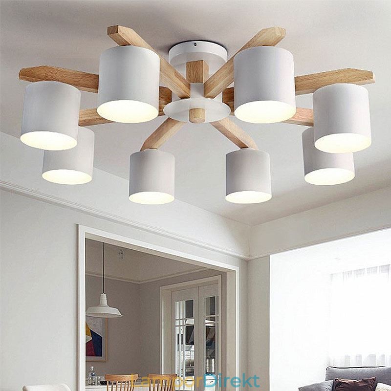 Nordic Log Pendellampa Macaron Light Fitting