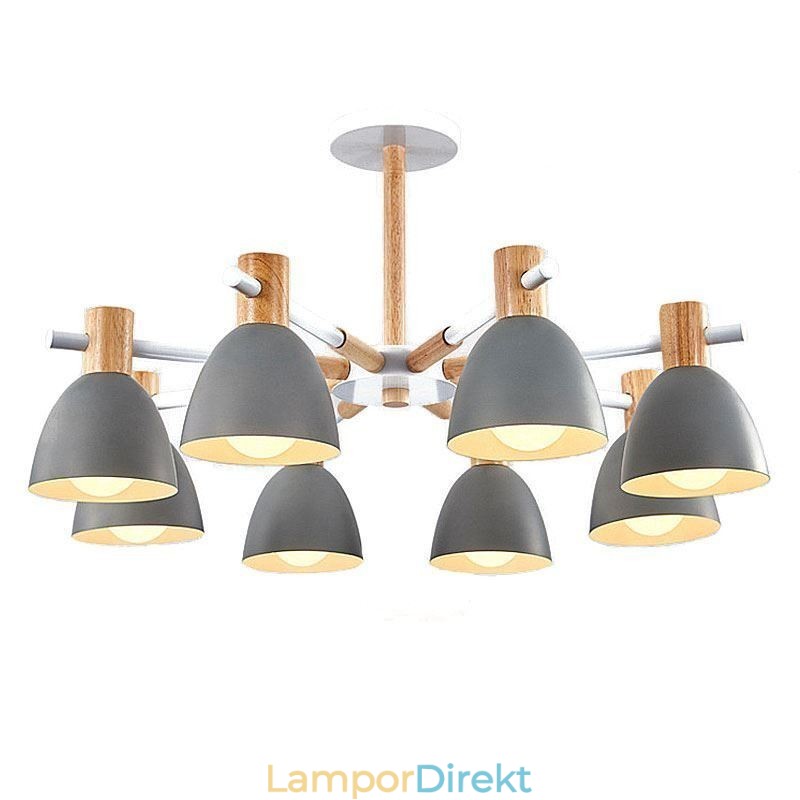 Modern Enkel Macaron Hänglampa Kreativ Träbelysning