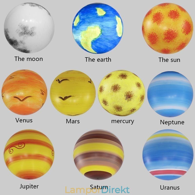 Nordic Planet Design Pendellampa Unik Solar System Planets Ljuskrona