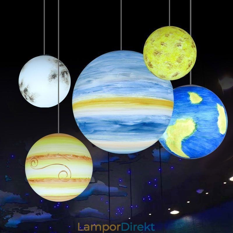 Nordic Planet Design Pendellampa Unik Solar System Planets Ljuskrona
