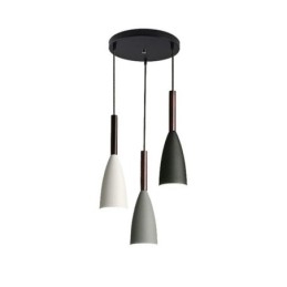 Modern Enkel Taklampa Tre Ljus Kreativa Aluminium Konst Ljus Armatur Cafe
