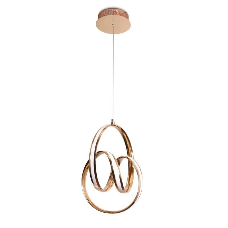 Modern Minimalistisk Pendellampa Unik Circular Twist Light Fixture Island