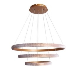 Modern Pendellampa Akryl 3 Ringar Lampa 80+60+40Cm