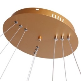 Modern Pendellampa Akryl 3 Ringar Lampa 80+60+40Cm