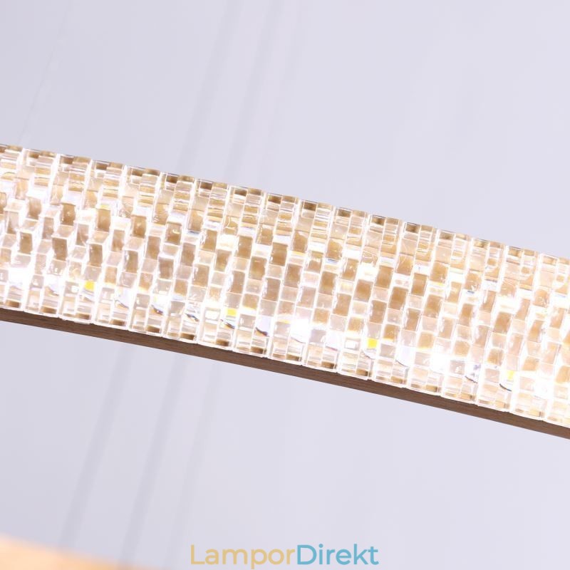 Modern Pendellampa Akryl 3 Ringar Lampa 80+60+40Cm