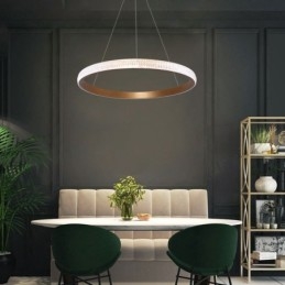 Ring Pendellampa Minimalistisk Akryl Armatur