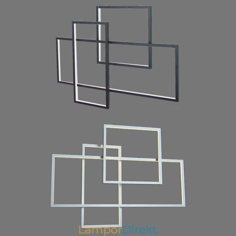 Nordic Pendellampa Geometrisk Fyrkantig Pendellampa