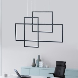 Nordic Pendellampa Geometrisk Fyrkantig Pendellampa