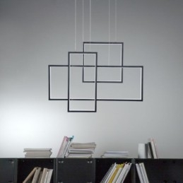 Nordic Pendellampa Geometrisk Fyrkantig Pendellampa