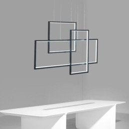 Nordic Pendellampa Geometrisk Fyrkantig Pendellampa