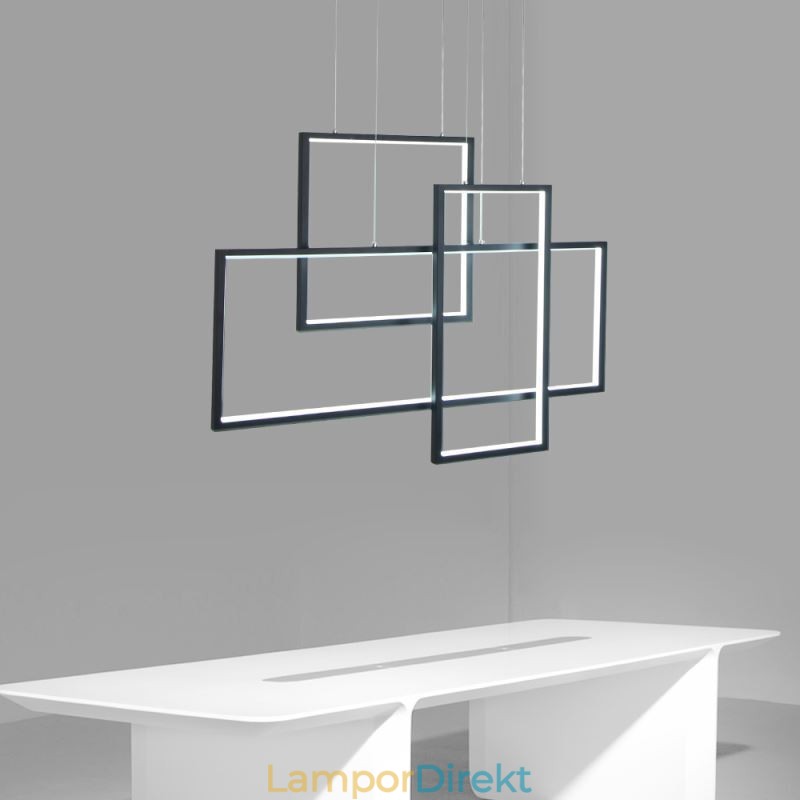 Nordic Pendellampa Geometrisk Fyrkantig Pendellampa