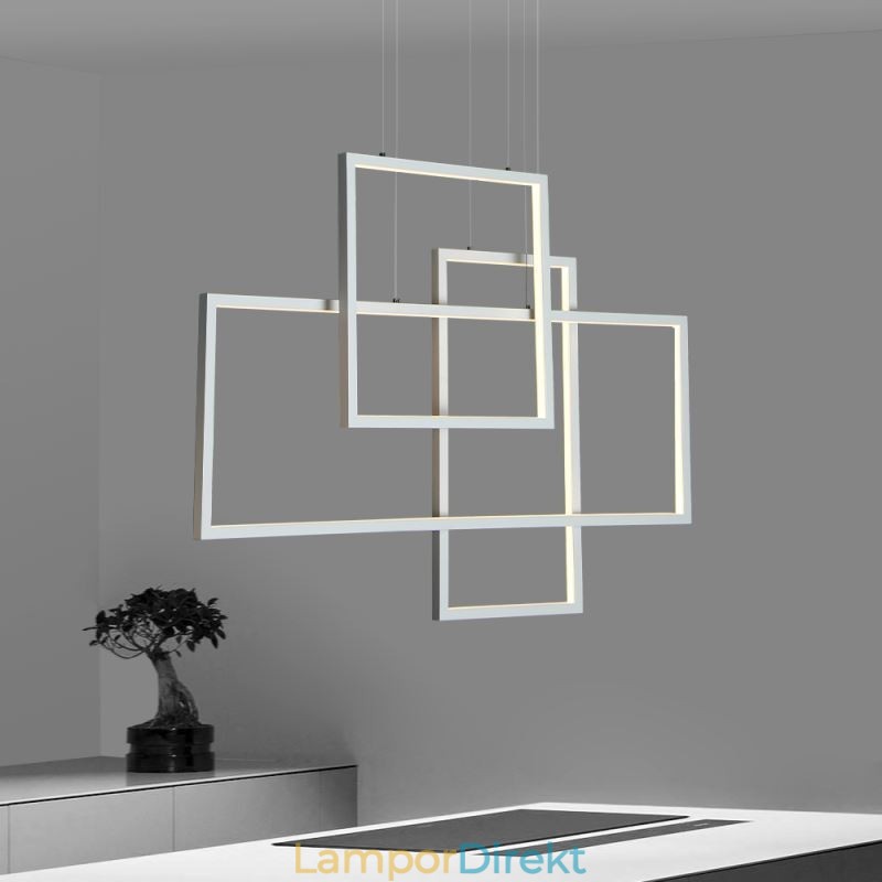 Nordic Pendellampa Geometrisk Fyrkantig Pendellampa