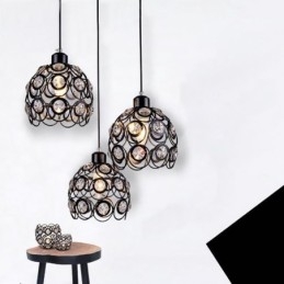 Hålkristall Järnhängande Lampa Island Idéer