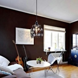 Hålkristall Järnhängande Lampa Island Idéer