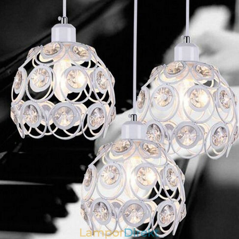 Hålkristall Järnhängande Lampa Island Idéer