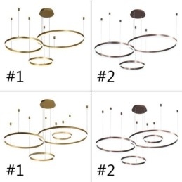 Postmodern Pendellampa Akryl Ring Form Pendellampa