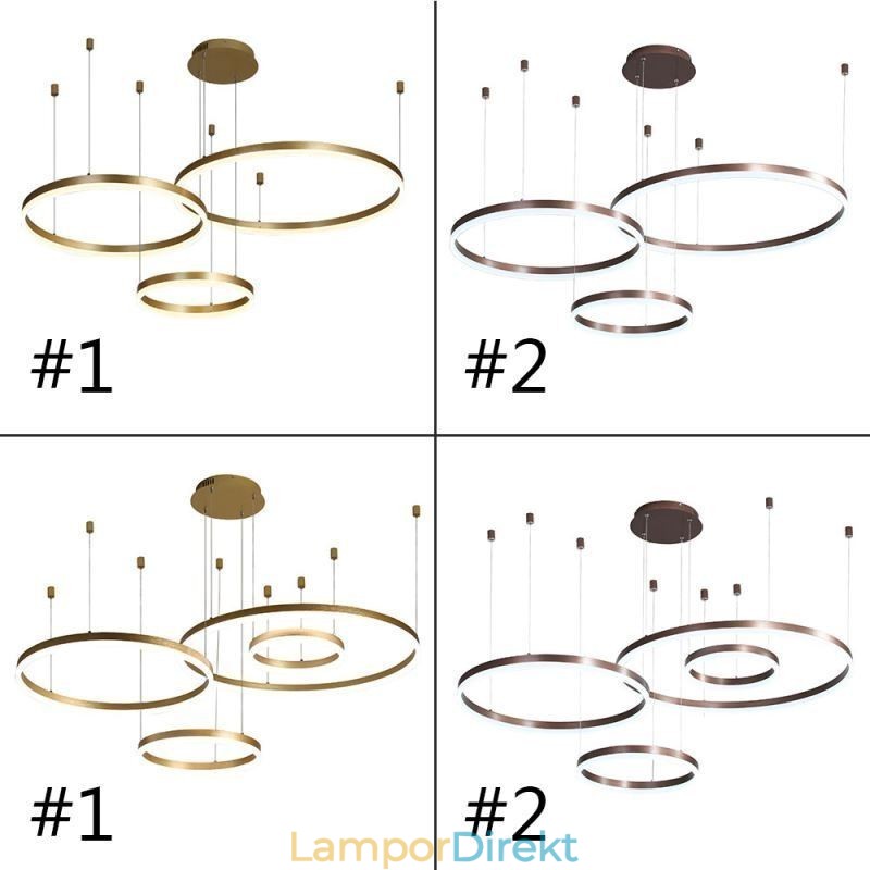 Postmodern Pendellampa Akryl Ring Form Pendellampa