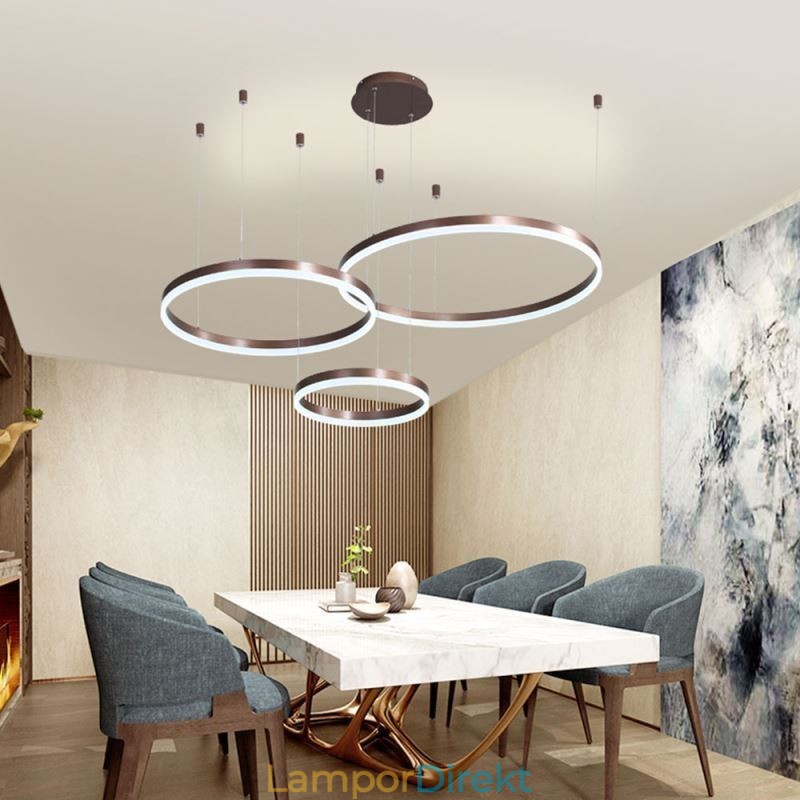 Postmodern Pendellampa Akryl Ring Form Pendellampa