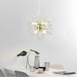 Maskros Crystal Pendel Light Elegant Ljuskrona