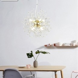 Maskros Crystal Pendel Light Elegant Ljuskrona
