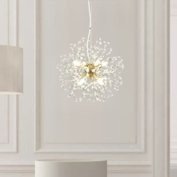 Maskros Crystal Pendel Light Elegant Ljuskrona