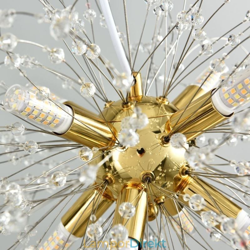 Maskros Crystal Pendel Light Elegant Ljuskrona