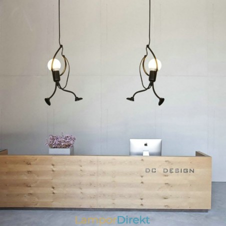 Modern Enkel Taklampa Little Man Shape Lampa Creative Light Modern Enkel Taklampa Little Man Shape Lampa Creative Light
