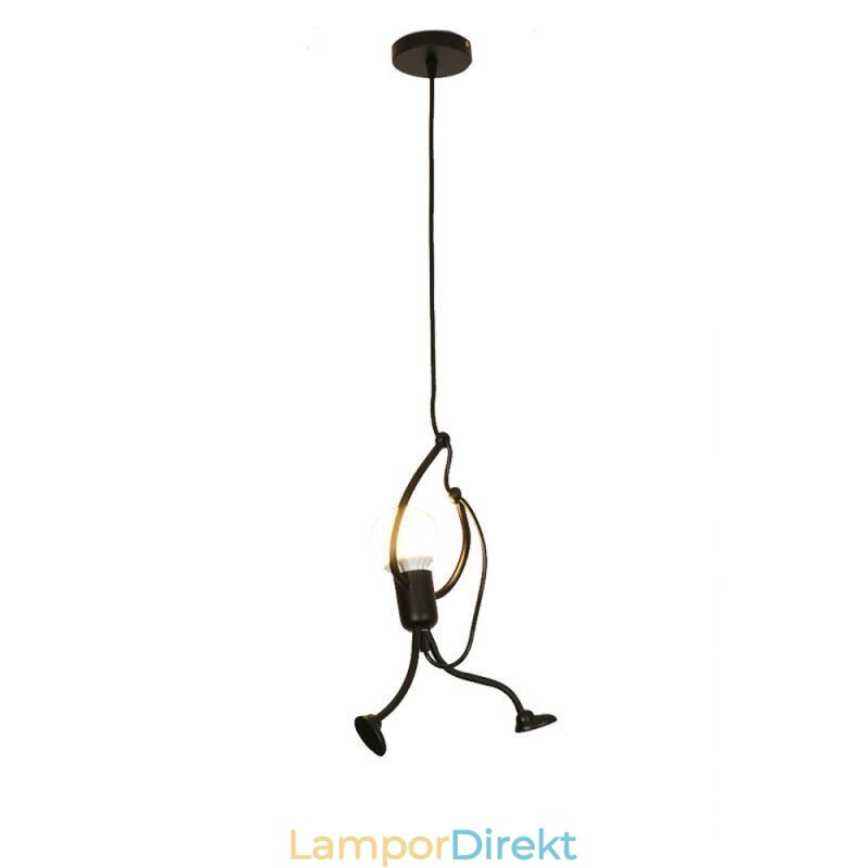 Modern Enkel Taklampa Little Man Shape Lampa Creative Light