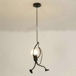 Modern Enkel Taklampa Little Man Shape Lampa Creative Light