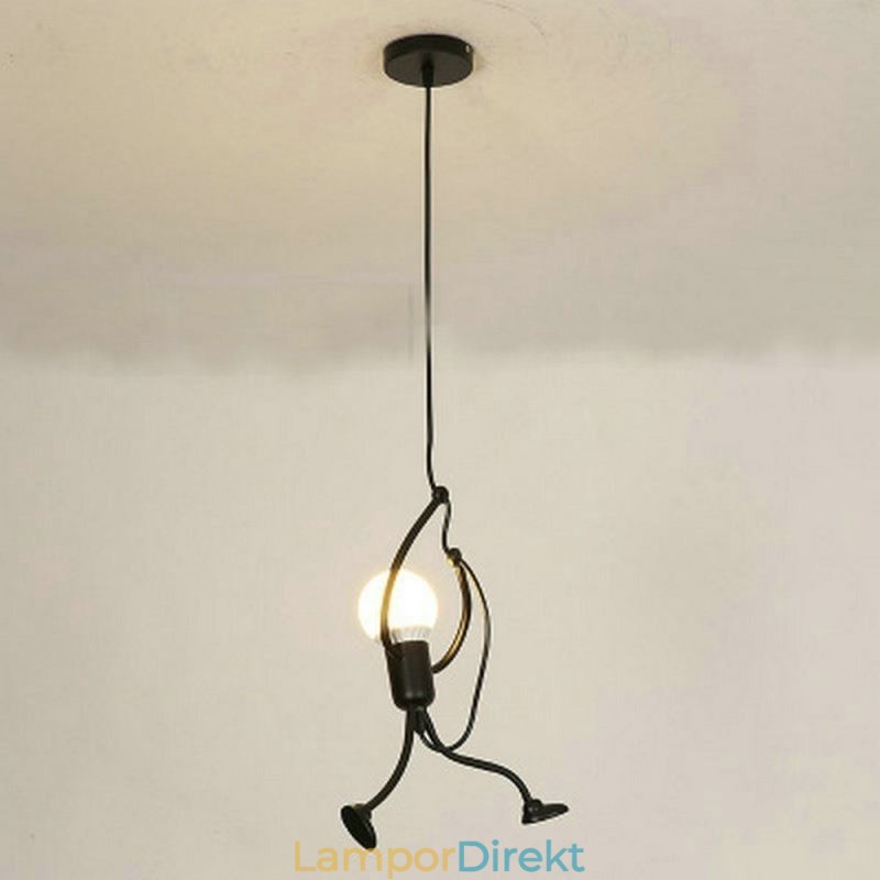 Modern Enkel Taklampa Little Man Shape Lampa Creative Light