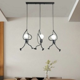 Modernt Taklampa Creative Little Man Shape Lamp Individual Home Light