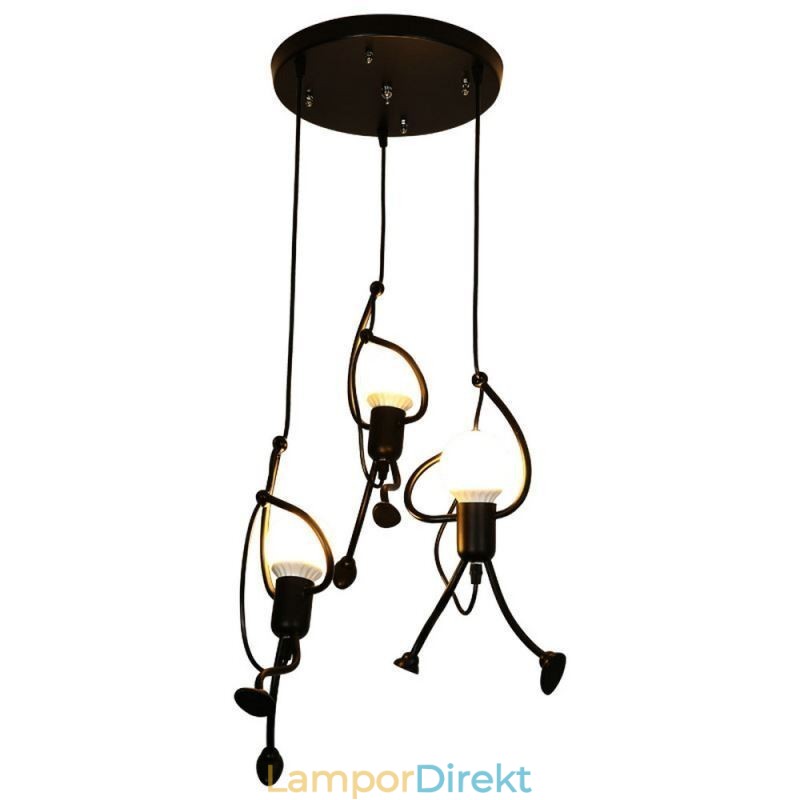 Modernt Taklampa Creative Little Man Shape Lamp Individual Home Light