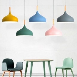 Modern Pendellampa Aluminium Macaron Lampa Hem Justerbar Ljus