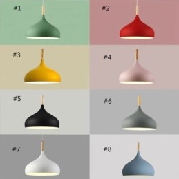 Modern Pendellampa Aluminium Macaron Lampa Hem Justerbar Ljus
