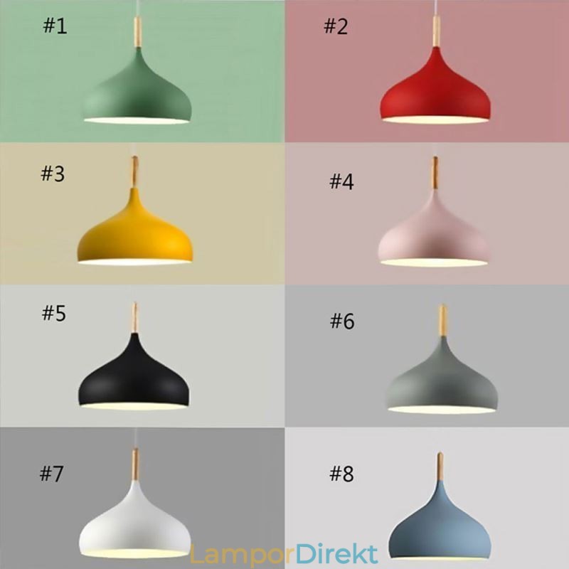 Modern Pendellampa Aluminium Macaron Lampa Hem Justerbar Ljus