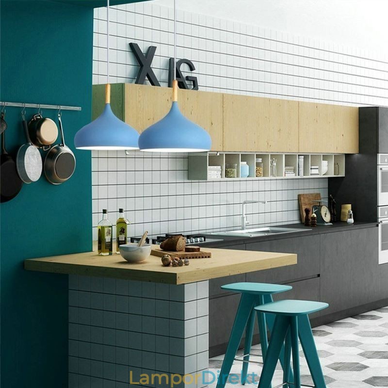 Modern Pendellampa Aluminium Macaron Lampa Hem Justerbar Ljus