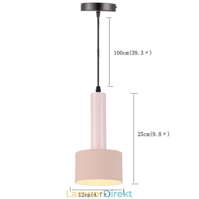 Modern Enkel Taklampa Cylinderform Lampa Aluminium Belysning Ljus