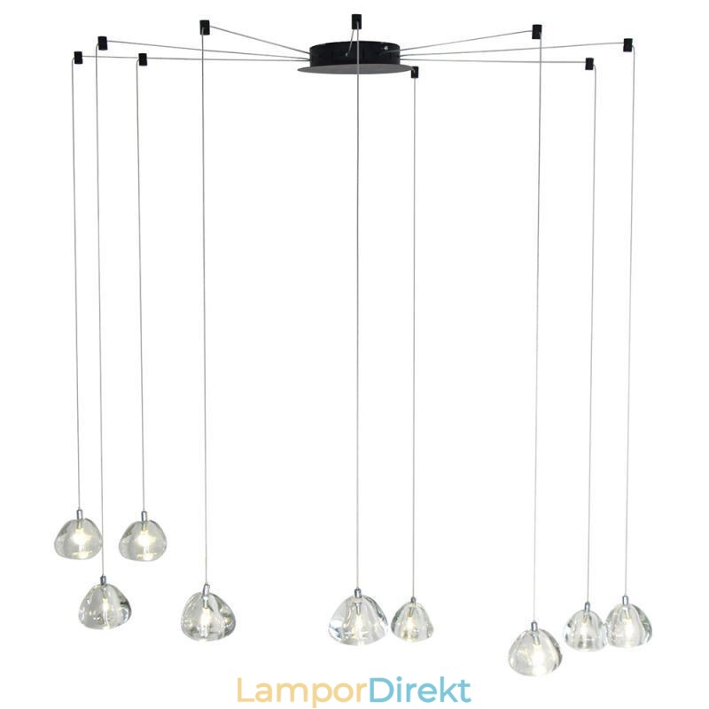 Modern Hänglampa Crystal Ljuskrona Ljus Hembelysning Lampa
