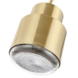 Postmodern Glas Pendellampa Gyllene Cylinder Lampa Bright Lighting Light
