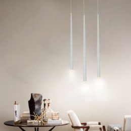 Samtida Pendelljus Cylinderform Lampa Meteor Regnbelysning