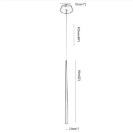 Samtida Pendelljus Cylinderform Lampa Meteor Regnbelysning