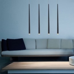 Samtida Pendelljus Cylinderform Lampa Meteor Regnbelysning