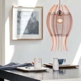 Diy Nordic Wood Fish Pendellampa