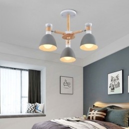 Nordic Macaron Pendelljus Creative Wood Chandelier